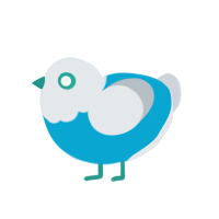 GetInto Hypnosis Mic, a cerulean and mist chicken with a head pattern