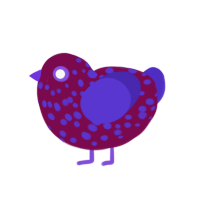 (unnamed), a wine and indigo chicken with a speckle pattern