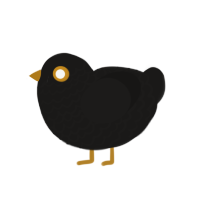 (unnamed), a sable chicken with a lace pattern