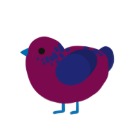 (unnamed), a wine and navy chicken with a neck-speckle pattern