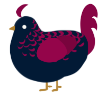 true blue, a tumblr and maroon chicken with a half-lace pattern