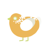 Sunbleached, a honey and white chicken with a neck-speckle pattern