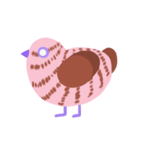 (unnamed), a rose and russet chicken with a bar pattern