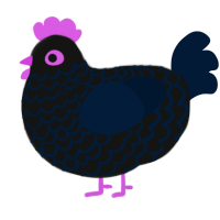 (unnamed), a black and tumblr chicken with a lace pattern