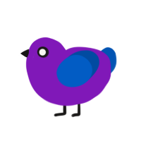 (unnamed), a violet and ultramarine chicken