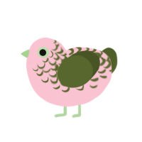 (unnamed), a rose and olive chicken with a half-lace pattern