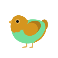 (unnamed), a spring and ochre chicken with a head pattern