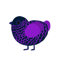 Invisible Phone Menu, a tumblr and violet chicken with a lace pattern