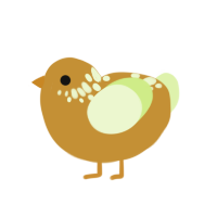 (unnamed), a gold and apple chicken with a neck-speckle pattern