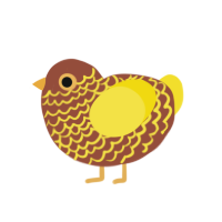 (unnamed), a russet and yellow chicken with a lace pattern