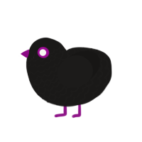 (unnamed), a sable chicken with a lace pattern