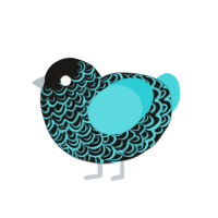 it is my cat fr, a sable and aqua chicken with a speckle pattern