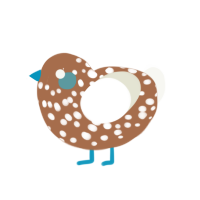 (unnamed), a brown and white chicken with a speckle pattern