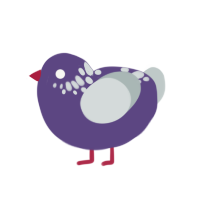 (unnamed), a overcast and silver chicken with a neck-speckle pattern