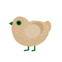 (unnamed), a beige chicken with a half-lace pattern