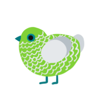 (unnamed), a grass and mist chicken with a lace pattern