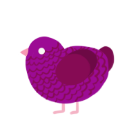 (unnamed), a plum and wine chicken with a lace pattern