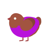 (unnamed), a amethyst and russet chicken with a head pattern