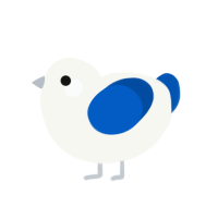 (unnamed), a white and ultramarine chicken