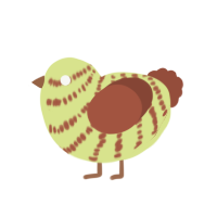 (unnamed), a lemon and russet chicken with a bar pattern