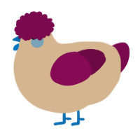 playing touys, a beige and wine chicken