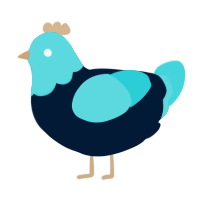 (unnamed), a tumblr and aqua chicken with a head pattern