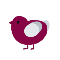 Moloch WIP, a maroon and mist chicken