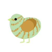 (unnamed), a gluppy and gold chicken with a bar pattern