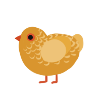 Never Been Any Reasn, a orange and honey chicken with a half-lace pattern