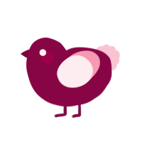 Sugar Beet, a maroon and rose chicken