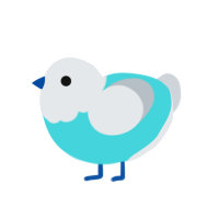 (unnamed), a aqua and mist chicken with a head pattern