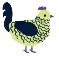 Ring, a lemon and tumblr chicken with a lace pattern