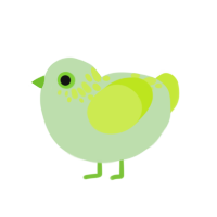 (unnamed), a gluppy and lime chicken with a neck-speckle pattern