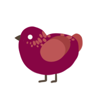 (unnamed), a maroon and red chicken with a neck-speckle pattern