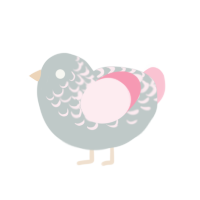 (unnamed), a silver and rose chicken with a half-lace pattern