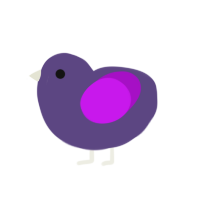 Giant Cow, a overcast and amethyst chicken