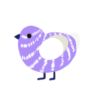 (unnamed), a lilac and white chicken with a bar pattern