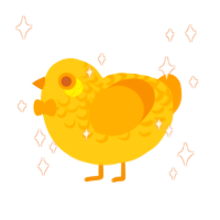 Baby Golden, a honey and ochre chicken with a half-lace pattern