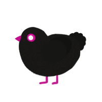 (unnamed), a sable and black chicken with a double-lace pattern