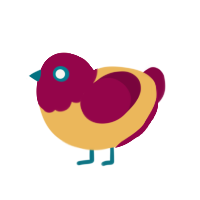 (unnamed), a honey and maroon chicken with a head pattern