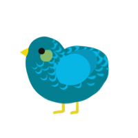 (unnamed), a sea and cerulean chicken with a half-lace pattern