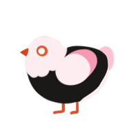 (unnamed), a sable and rose chicken with a head pattern