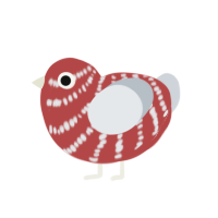 (unnamed), a red and mist chicken with a bar pattern