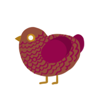 (unnamed), a russet and maroon chicken with a lace pattern