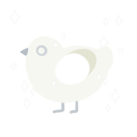 Starlight, a white chicken