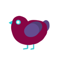 Mouse Pad, a maroon and overcast chicken