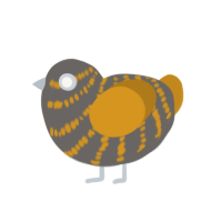 (unnamed), a grey and ochre chicken with a bar pattern