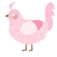 Double rose, a rose chicken with a double-lace pattern