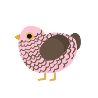 (unnamed), a rose and bark chicken with a lace pattern