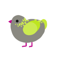 (unnamed), a ash and lime chicken with a neck-speckle pattern